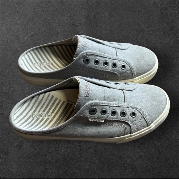 Täōs - Ez Soul Slip On Canvas in Grey Wash - Size 9 - Picture 6 of 9